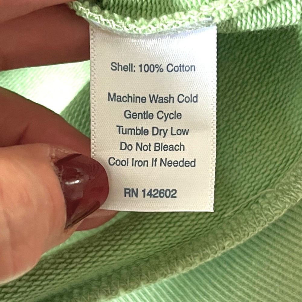Sail to Sable, Palm Beach,Tennis Sweatshirt Pistachio Excellent Condition,Size S - Picture 7 of 9
